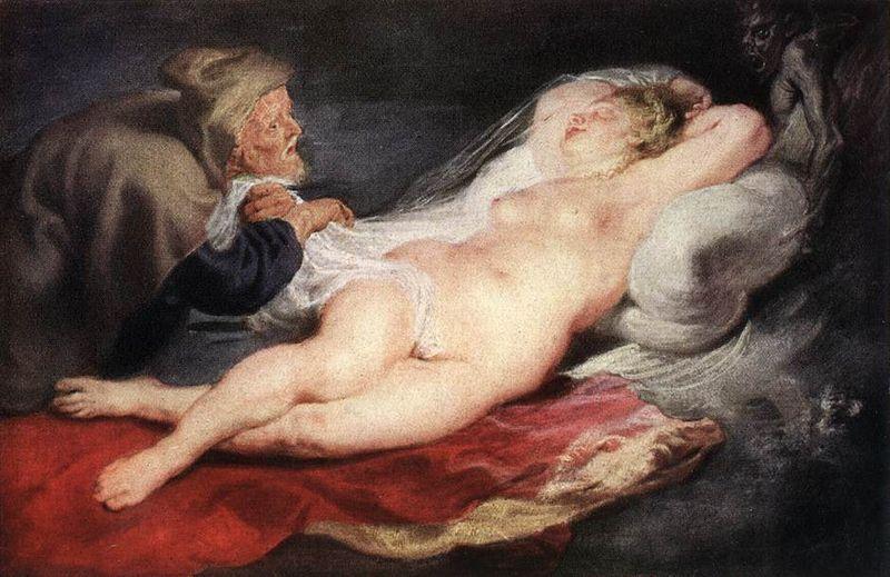 Peter Paul Rubens The Hermit and the Sleeping Angelica